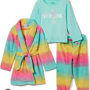 Freestyle Kids Colorful Mermaid Pajama Set Size 8.